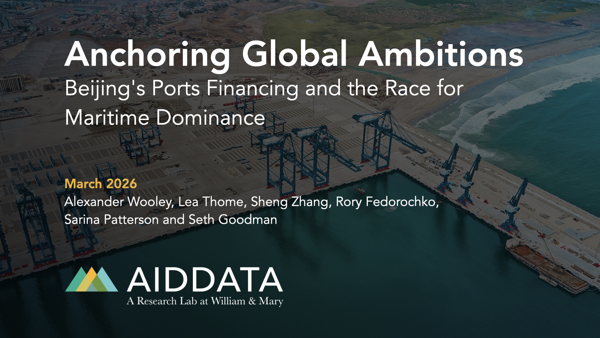 Cover image of the report, Anchoring Global Ambitions .