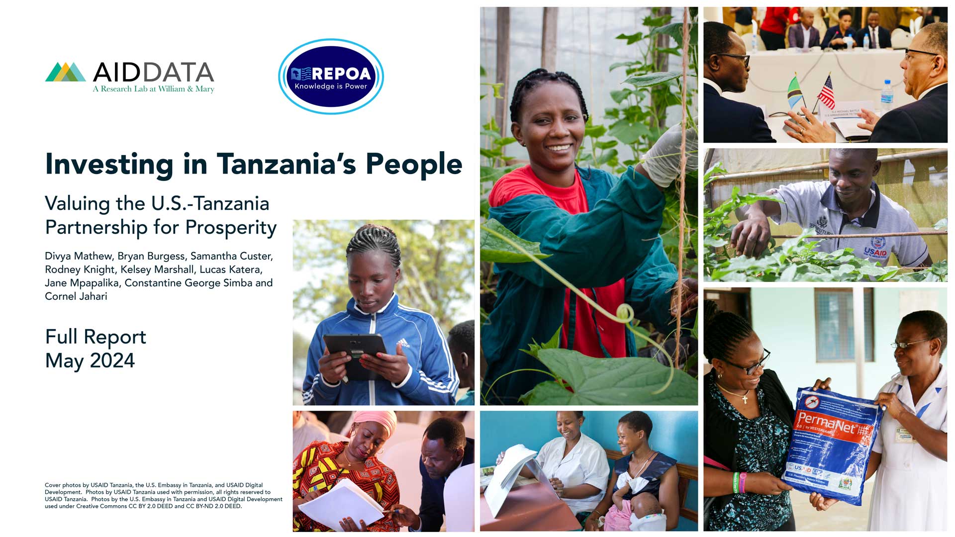 Cover image of the report Investing in Tanania's People.
